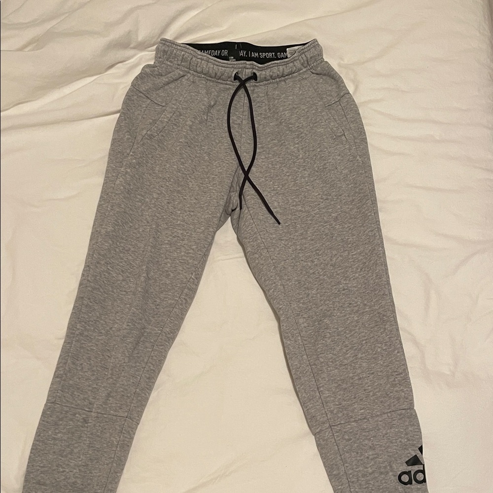 Adidas women’s Heather Gray Sweatpants